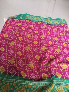 Pink Butterfly Saree