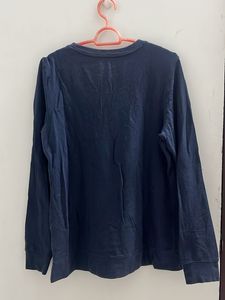 Navy Embellished Sweatshirt