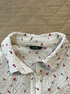 Floral White Shirt
