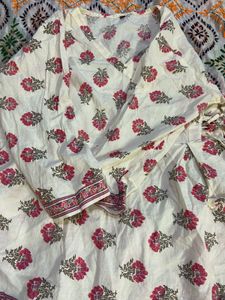 Floral Print Cotton Kurti