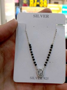 Diamond Mangalsutra Pure Silver 925