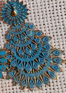 Peacock Drop Earrings