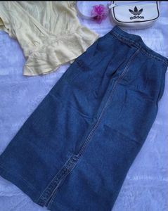 Long Denim Skirt🌸