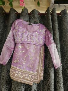 Saree+ Stiched Blouse+ Peticot