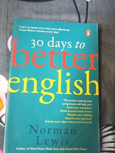 30 Days Better To English Book