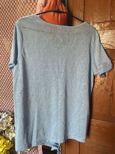 Blue V-Neck T-Shirt