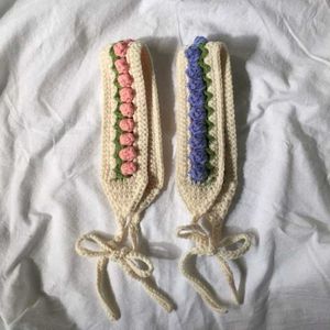 Crochet Tulip Hairband 🌷🎀