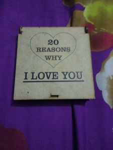 &#34;20 Reasons Why I Love You&#34; Wooden Plaque