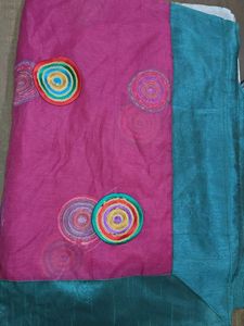 Ivory Silk Blend Kurta with Printed Dupatta