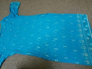 Blue Plazzo Kurta