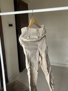 Beige Boys Cargo Pants