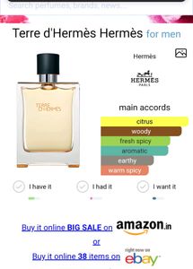 Terre D' Hermes Eau de Toilette