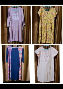 Combo Of 4 Kurti Size 44 Inches