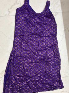 Purple churi daar pjami suit