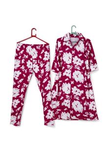 Floral Print Night Suit Set