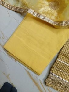 yellow dress material