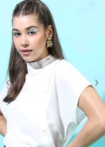 Solid White Top for Women
