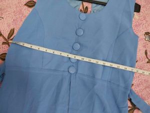 Stylish Blue Tunic Top (Z)