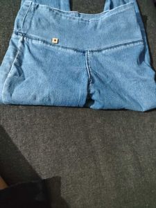 Light Wash High Waisted Denim Jeans