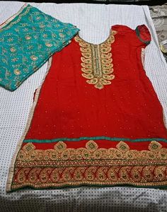 Gorgeous Embroidered Indian Outfit