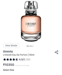 Givenchy L&#39;interdit Eau De Perfume..
