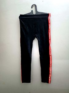 Red Knit Top &amp; Black Pants