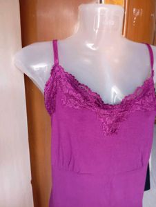 Purple Lace Cami Top