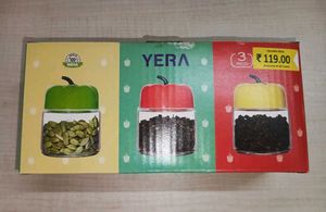 YERA GLASS JAR WITH LID