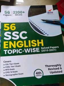 SSC English Topic-Wise Solved Papers (2010-2021)