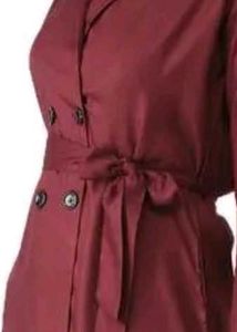 Red Wine Trench Coat (Never worn)