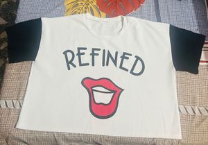 Refined Graphic Tee Crop(oversized)