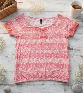 Pink Patterned Top