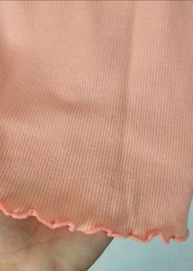 S Cute Ribbed Top For Women Girls