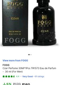 Fogg Czar Scent Half Used