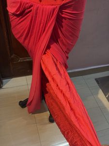 Red Drape Gown Size M
