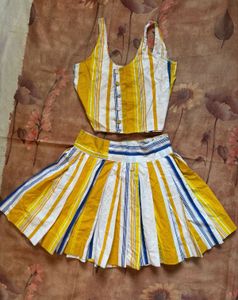 Cute Striped 2-Piece Set