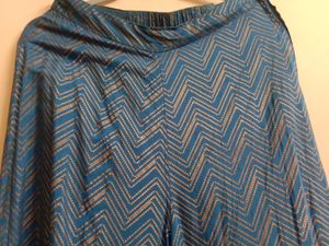 Zig-zag Design Blue Plazzo