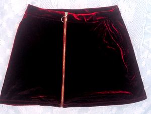 Red Velvet Skirt