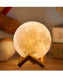 Moon Lamp  Multi Colour With Cable Stand