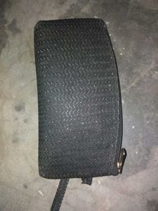 Black Clutch with Wrist Strap