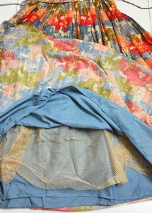 Handwork Heavy Floral Gown With Belt