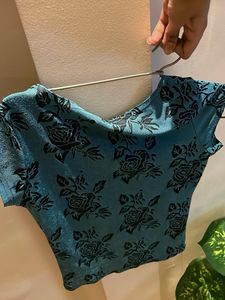 Floral Print Crop Top