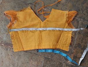Gorgeous Yellow Embroidered  Choli