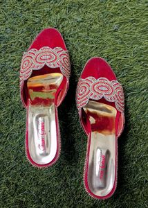 Red Embellished Heels