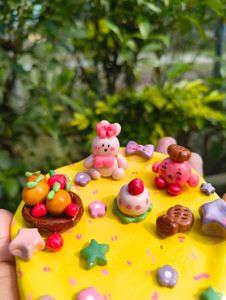 Handmade Clay Yellow Trinket