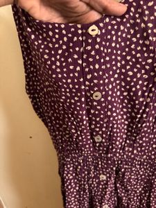 ONLY Women Purple Floral Printed Dress
