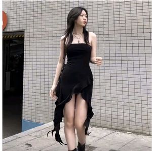 Black Asymmetrical Dress