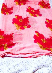 Floral Print Saree