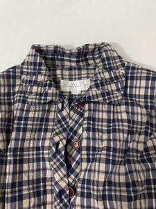 Cute Plaid Peplum Top