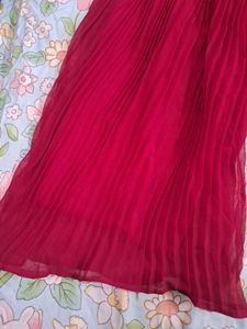 Red Embroidered Shararah Set